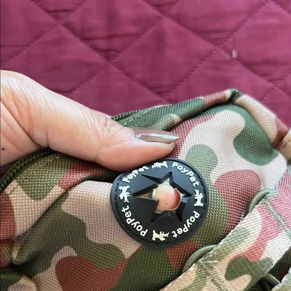 Camouflage Dog Treat Pouch - Green/Pink Camo - Picture 5 of 6